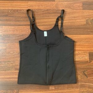 Women’s 3XL- Body Shaper or Waist Trainer Vest Abdominal Compression Black Adj
